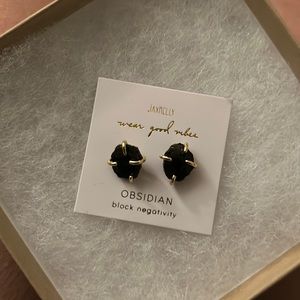 JAX KELLY
Obsidian Gemstone Earrings. Wear Good Vibes to Block Negativity